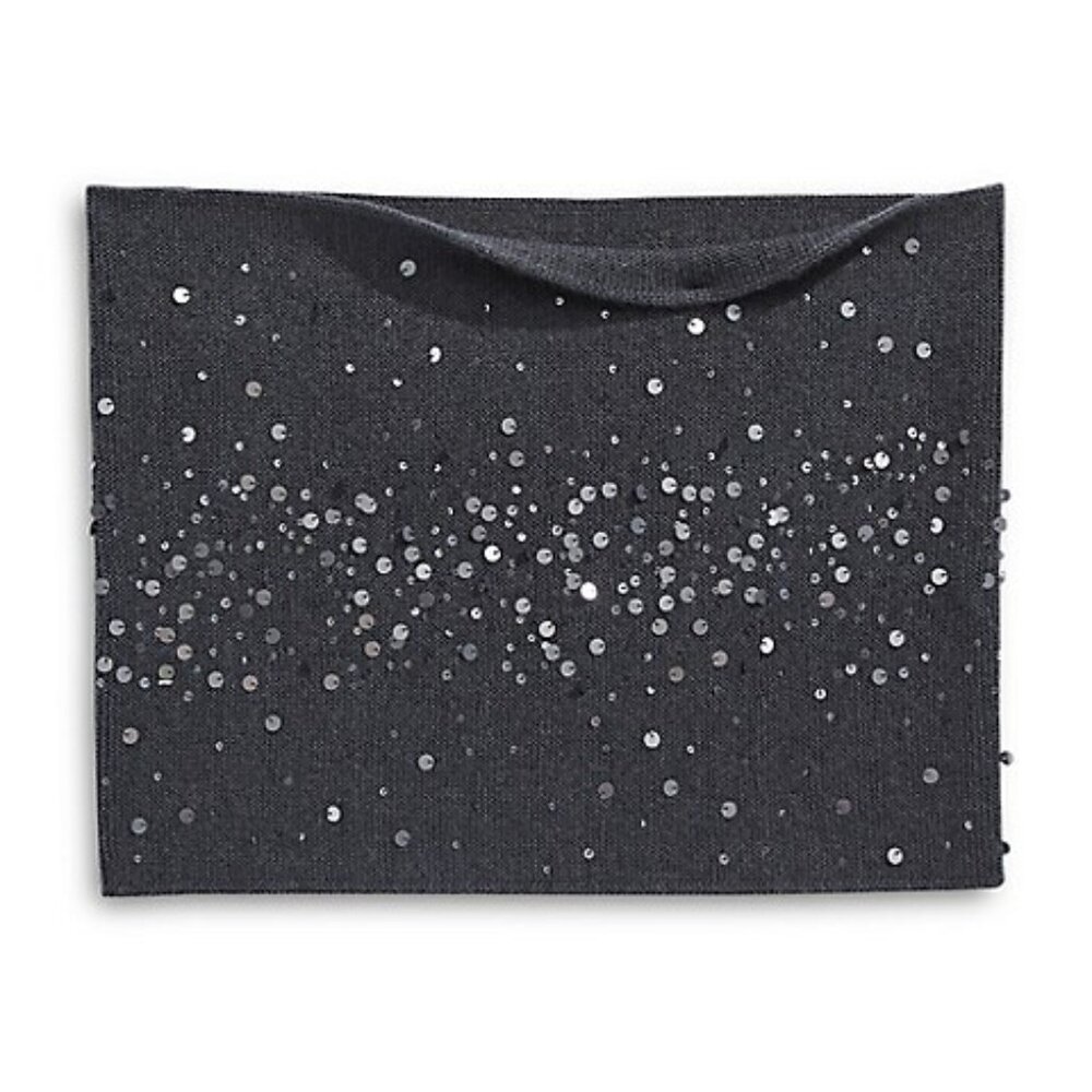 Eileen Fisher Sequin-Embellished Merino Wool Neck Warmer